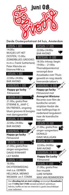 Programma 't Blijvertje juni 2008